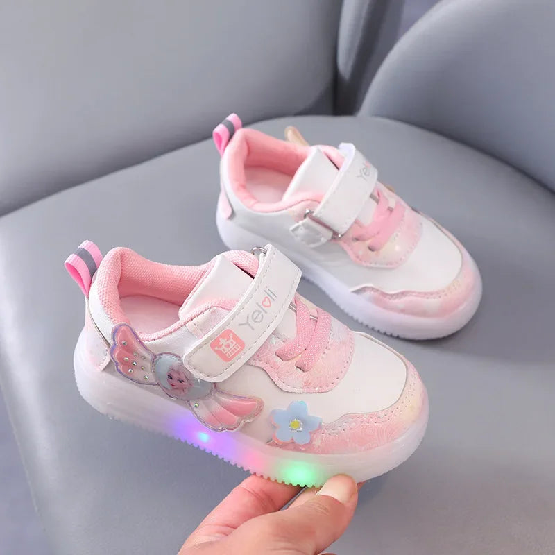 Disney Princess Elsa LED Glowing Shoes