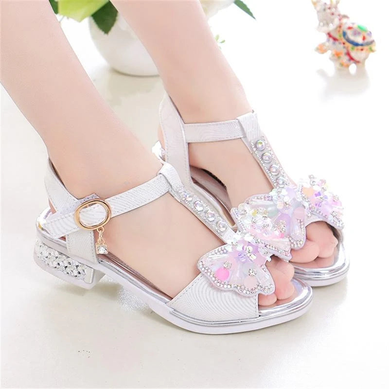 Little Kids Princess Flat Heel Sandals