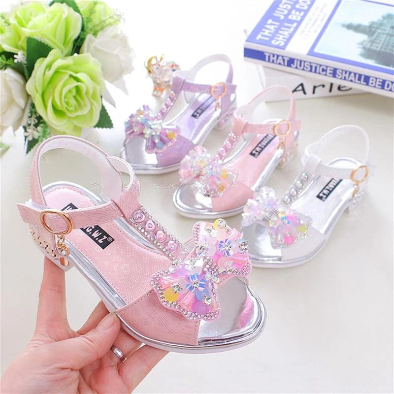 Little Kids Princess Flat Heel Sandals