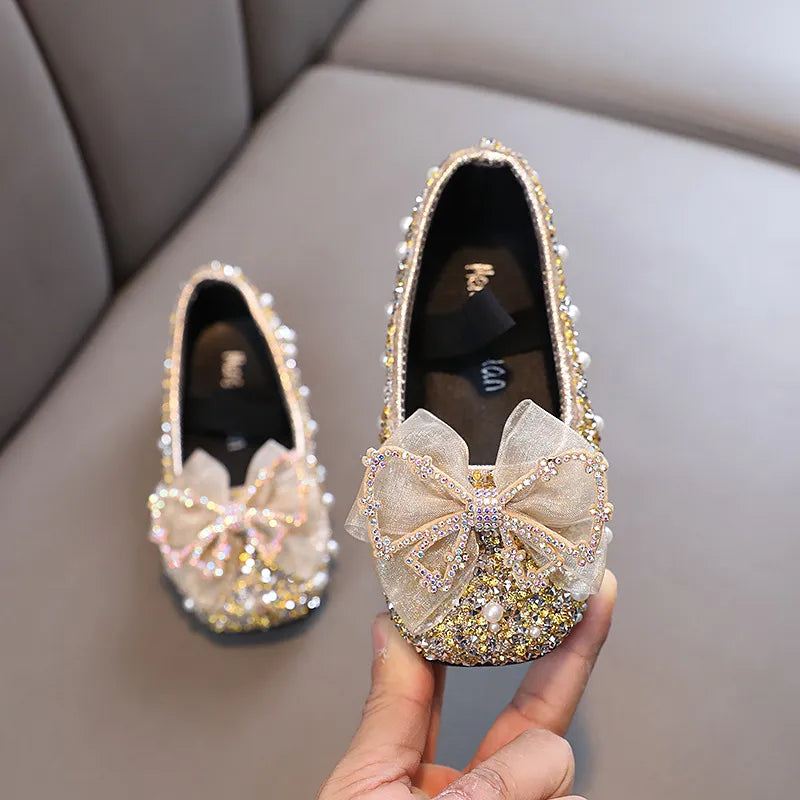 Spring Children's Lace Bow Shoes