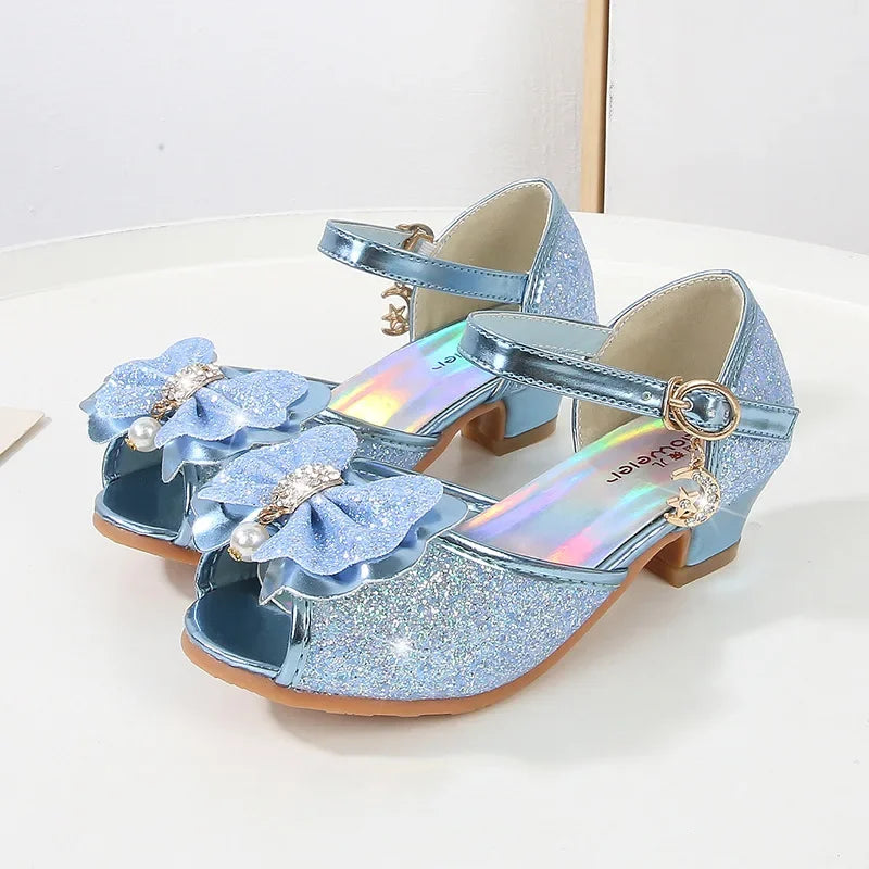 Children's High Heels Sequined Elsa Shoes