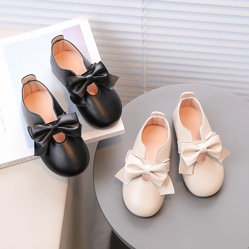 Baby Girl's Bowknot Soft Leather Shoes