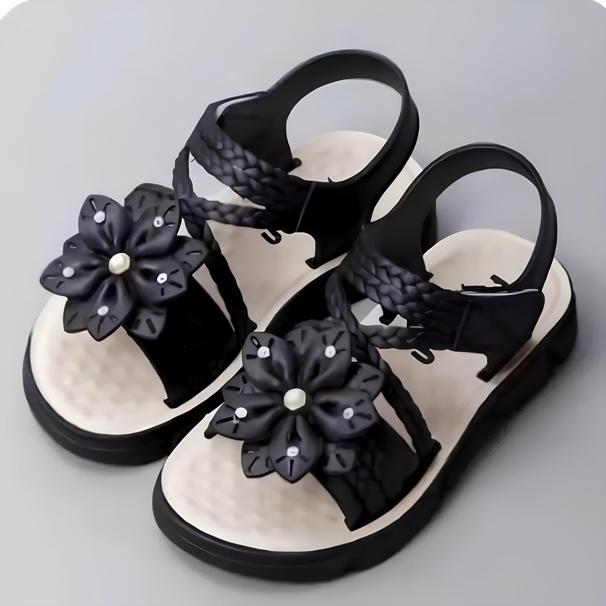 New Girls Floral Wedding Sandals