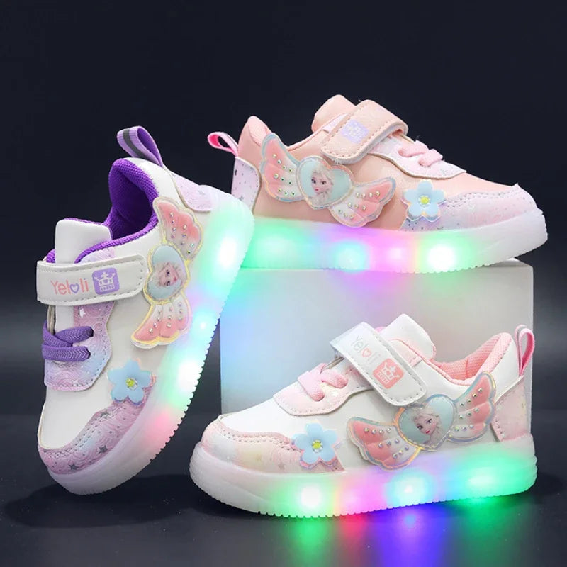 Disney Princess Elsa LED Glowing Shoes