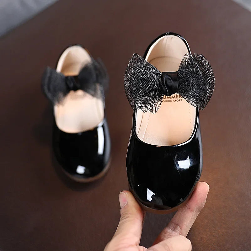 Children Soft Bottom Leather Shoes