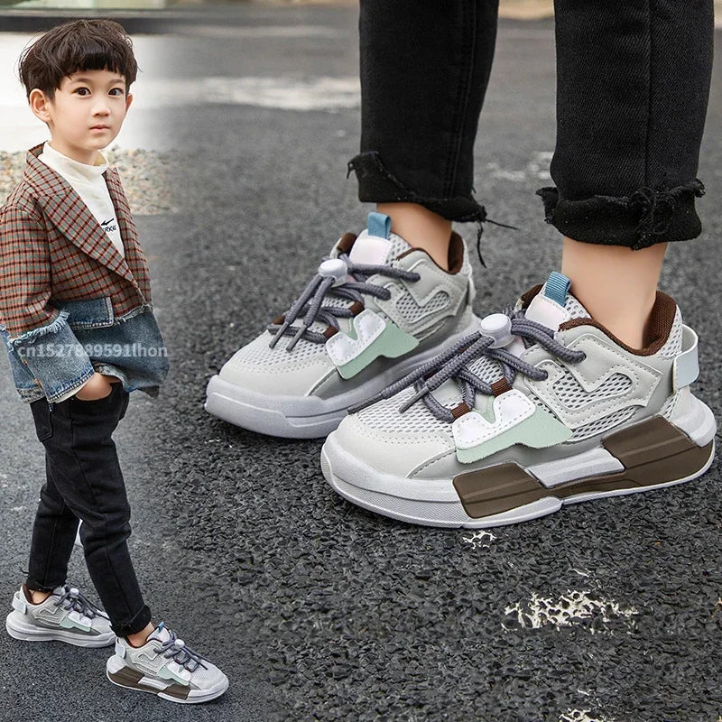 Autumn Mesh Breathable Kids Sneakers