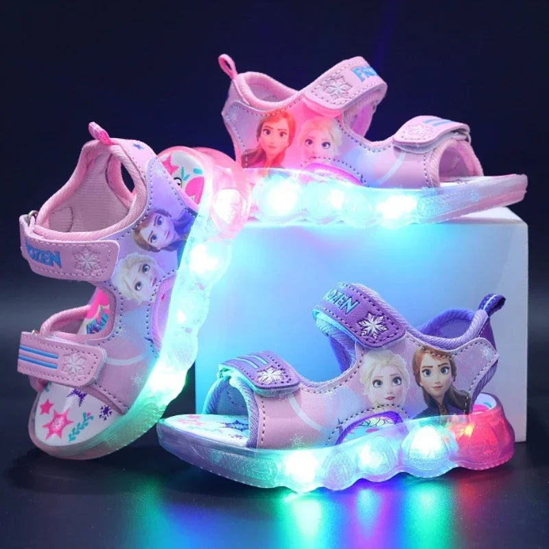 Disney Frozen Elsa Princess LED Light Sandals