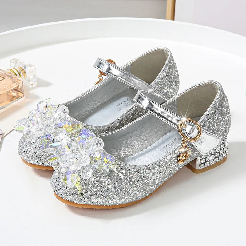 Children's Beach Flower Glitter Shoes