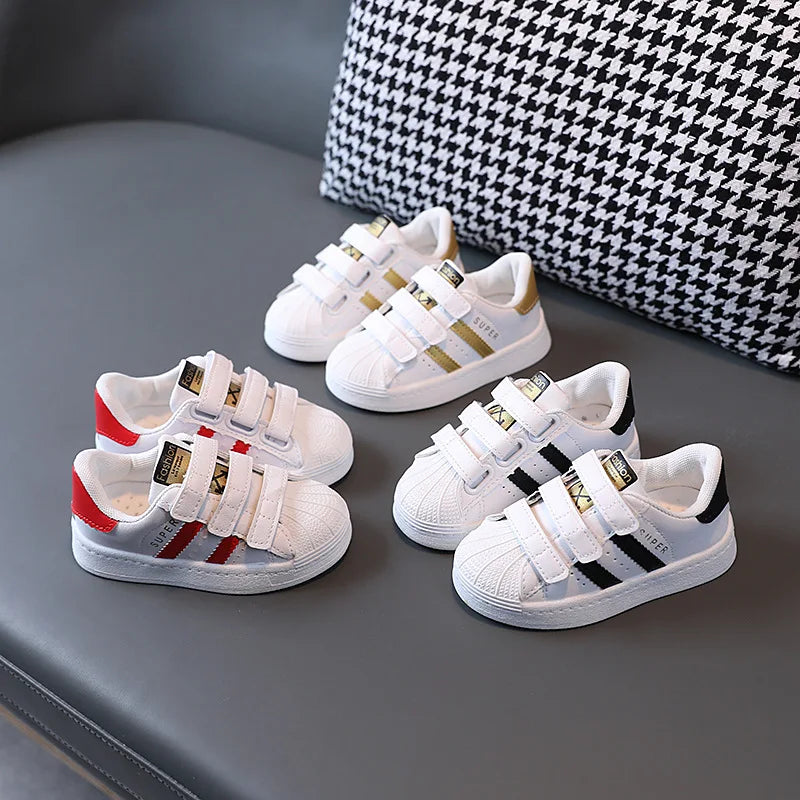 Children's White Non-slip Casual Shoes