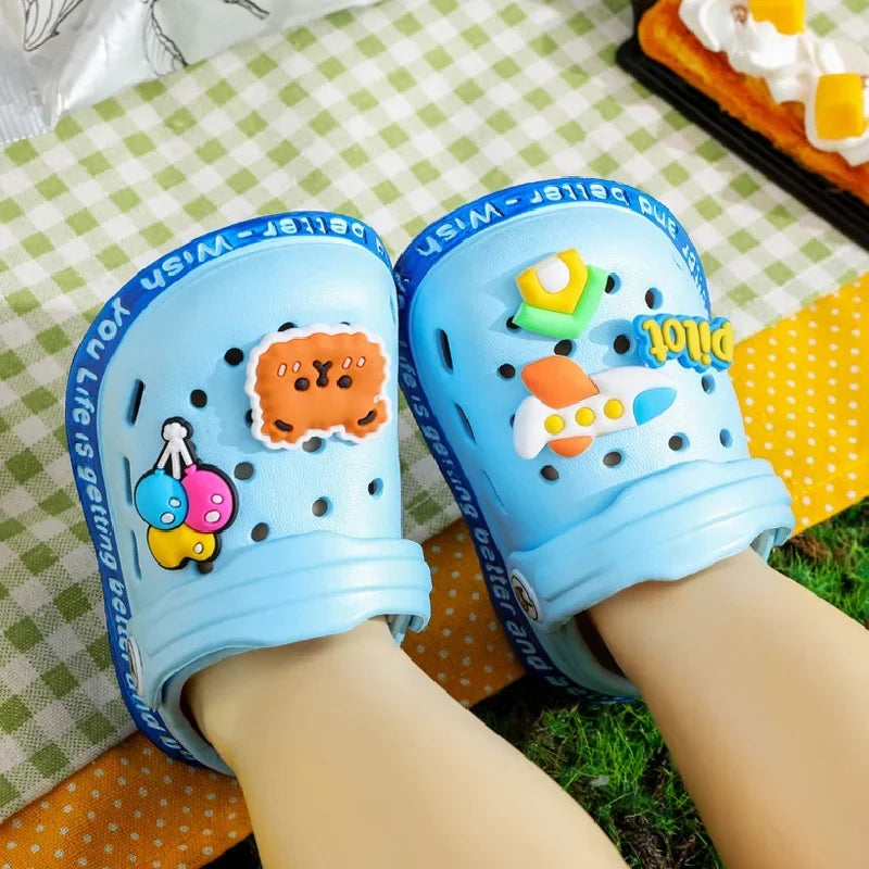 Summer Kids Hole Soft Slippers