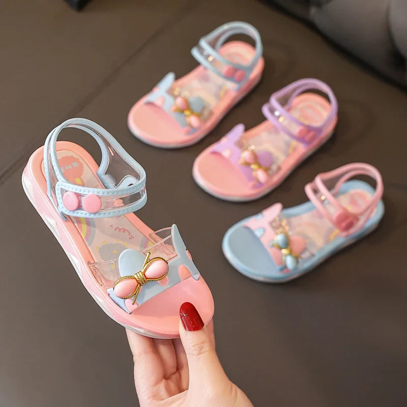 Summer Little Girls Flower Sandals