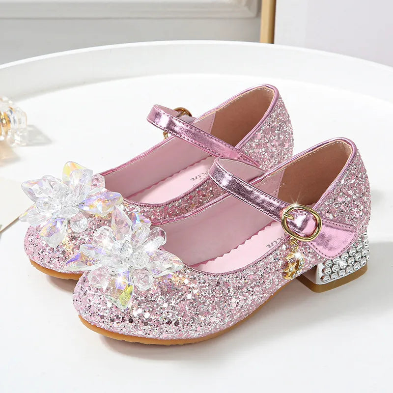 Children's Beach Flower Glitter Shoes