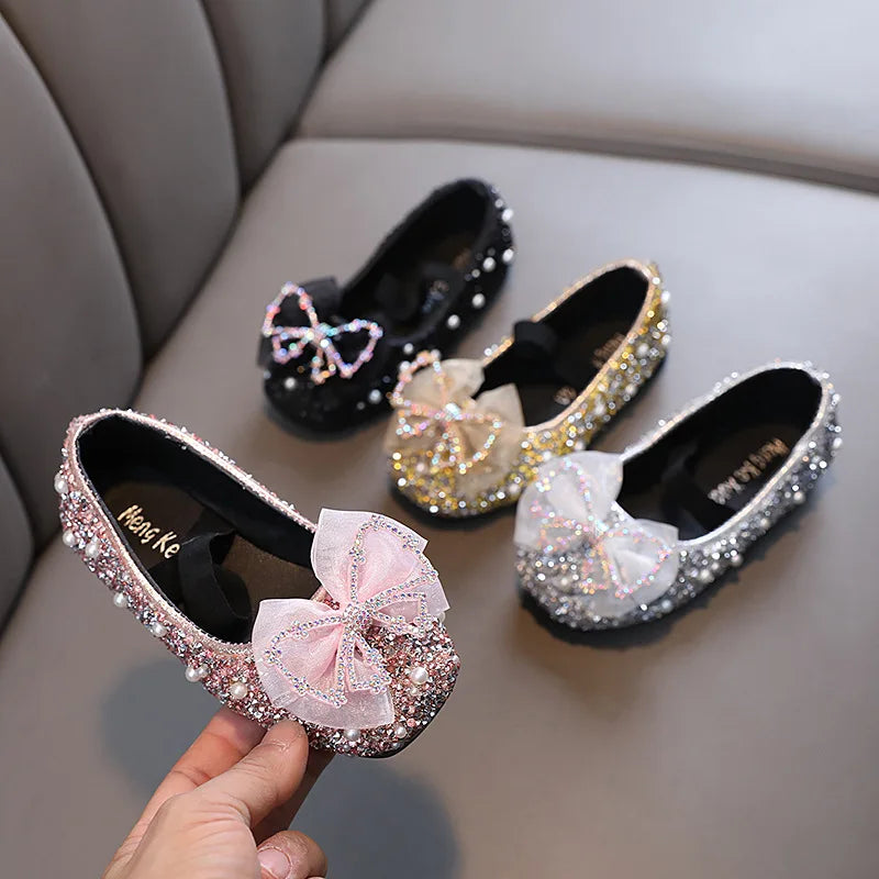 Spring Children's Lace Bow Shoes